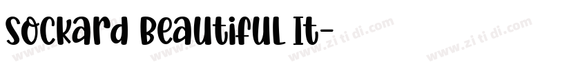 Sockard Beautiful It字体转换